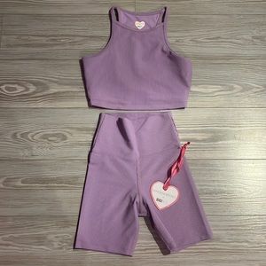 LoveShackFancy work out set💜💜